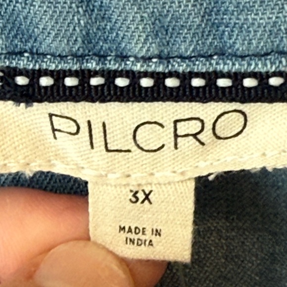 Pilcro Women’s Short Sleeve Pleated Corset Blouse - Picture 5 of 12